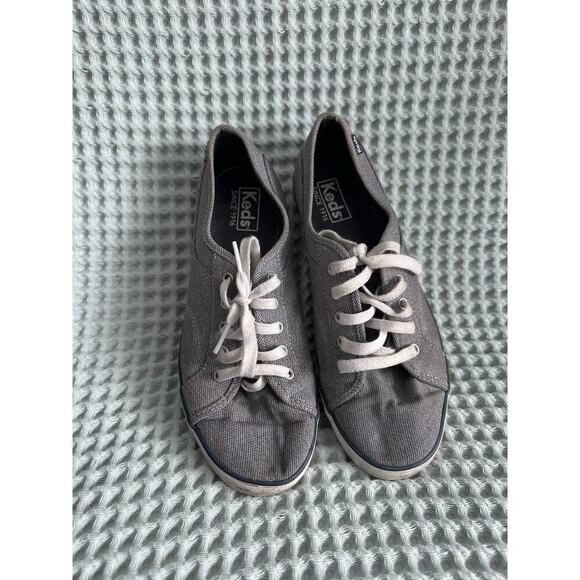 Ked’s Women’s Blue and White Sneakers Textiled Patterned Shoes size 9 - Picture 2 of 11